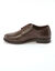 Derbies cuir &agrave; lacets (chocolat)