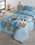 Couette enfant microfibre pandas 200 g/m&sup2; (bleu)