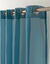 Paneelgordijn in effen voile, afgewerkt met oogringetjes (eendenblauw)