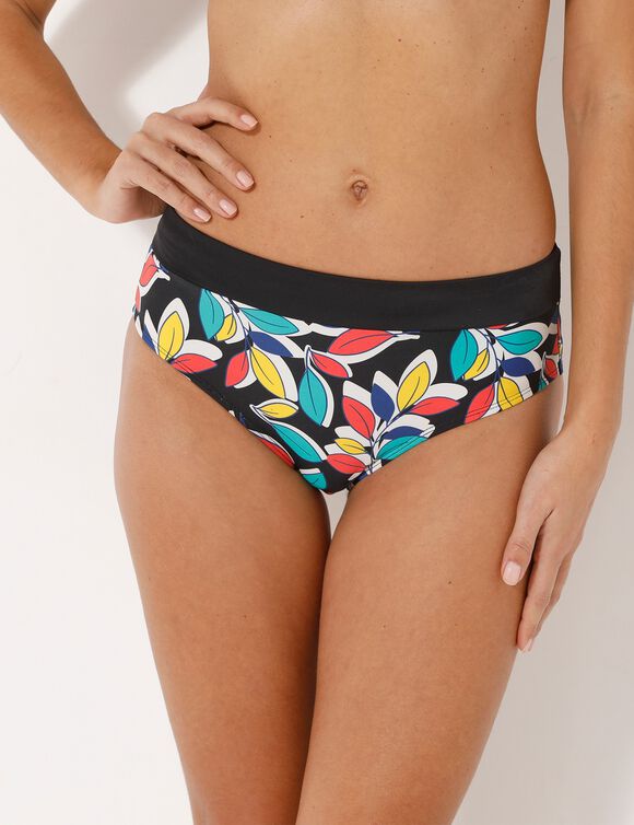Culotte maxi taille haute Boruca (noir / multicolore)