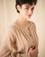 Vest met knopen en ronde hals, fantasietricot (hazelnootbruin)