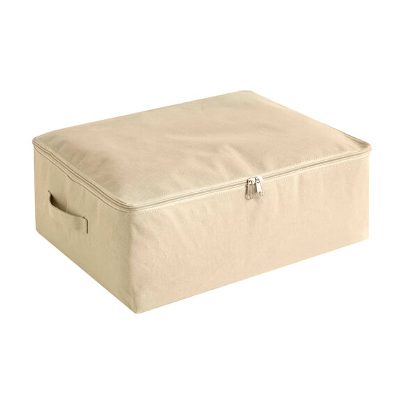 Housse de rangement zipp&eacute;e taille S beige (beige)