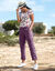 Pantalon battle retroussable (prune)