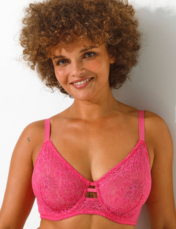 Soutien-gorge minimiseur tout en dentelle avec armatures - lot de 2 (menthe + rose)