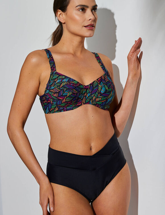 Culotte de bain taille haute Solaro (noir)