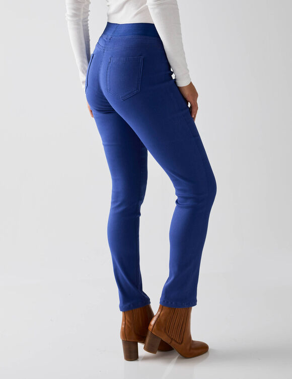 Jegging grande stature - taille élastiquée ultra confort (bleu)