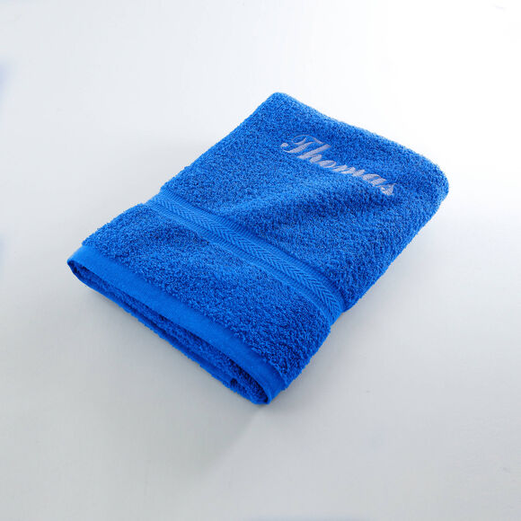 Collection serviettes de bain personnalisables confort moelleux (bleu dur)
