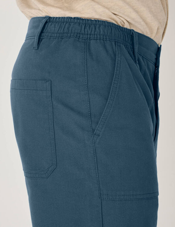 Pantalon workwear confort en toile canvas (bleu acier)