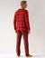Pyjama coton rayures fantaisie (bordeaux / rouge)