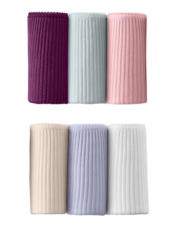 Culotte maxi c&ocirc;tes plates - lot de 6 (poudre)