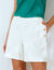 Urban short met knoopsluiting in 'pand' effect (ecru)