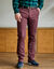 Pantalon chino &eacute;lastiqu&eacute; c&ocirc;t&eacute;s (bordeaux)