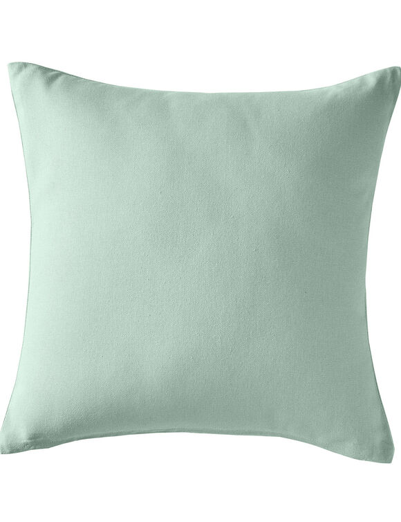 Housse de coussin unie bachette - lot de 2 (vert amande)