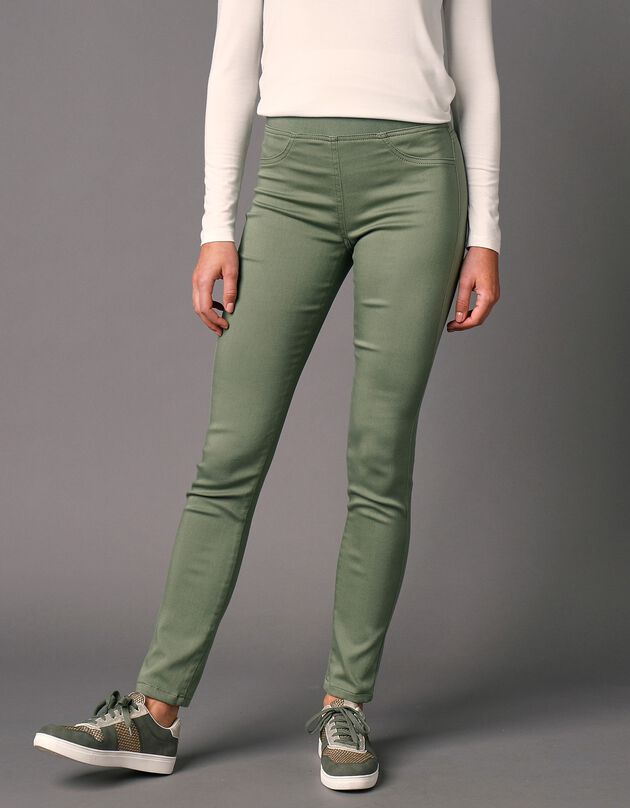 Jegging petite stature - taille élastiquée ultra confort (tilleul)