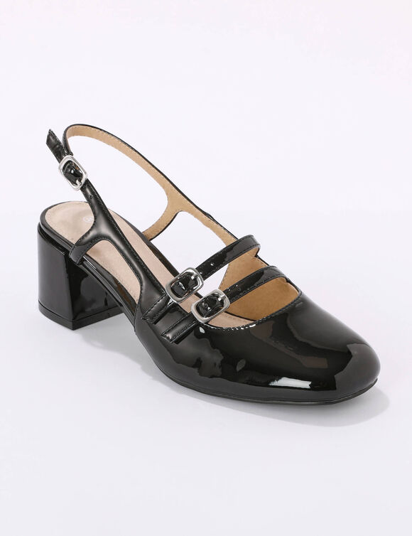Babies slingback (zwart)