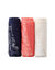 Maxislip met kant - set van 3 (marine + koraal + poeder)