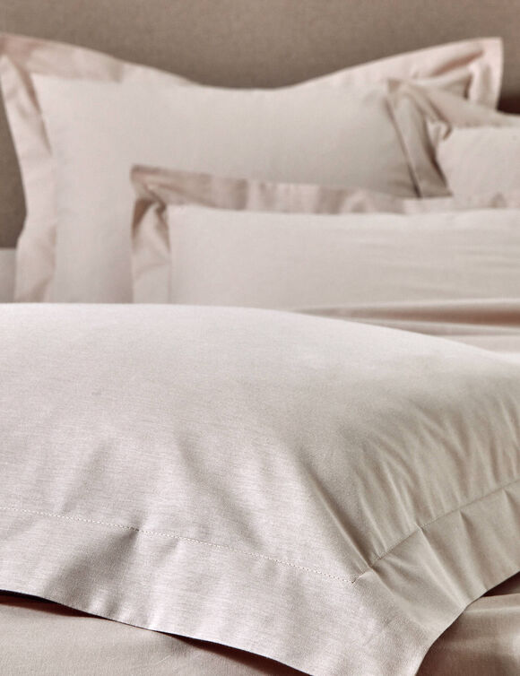 Linge de lit uni - coton bio** (ivoire)