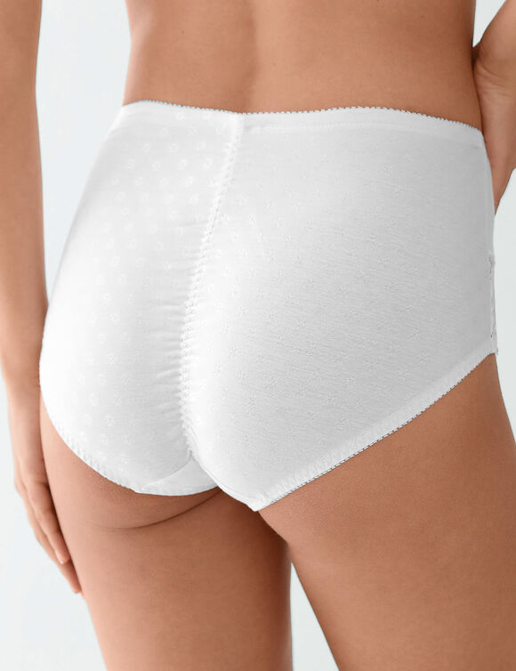 Culotte gainante maintien mod&eacute;r&eacute; - lot de 2 (2 blanc)