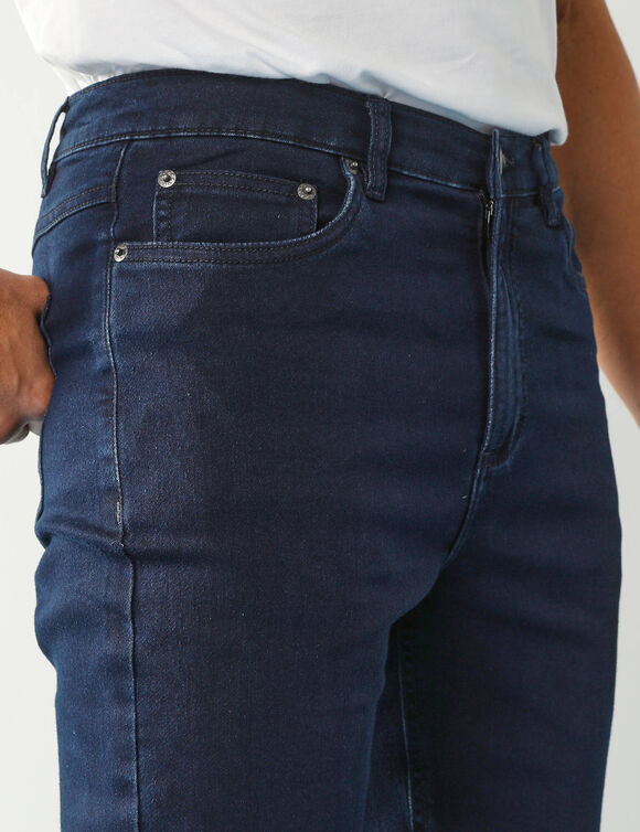 Pantalon effet jean denim léger ultra stretch - L32 (dark blue)