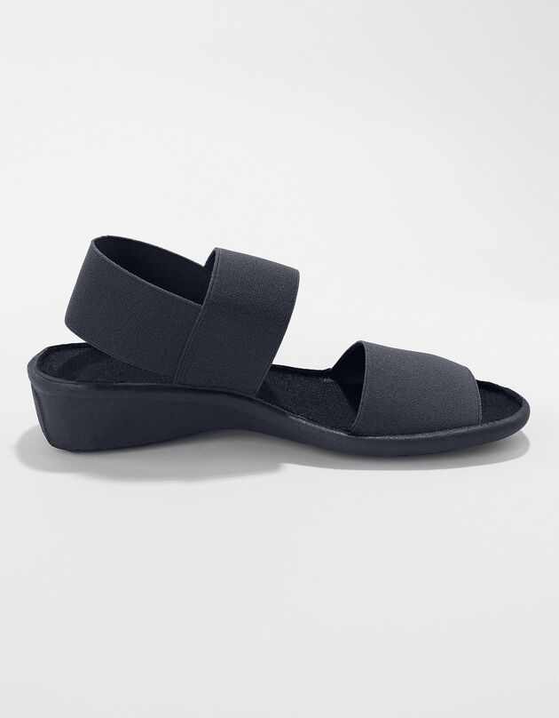Elastische sandalen (zwart)