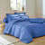 Linge de lit uni - polyester-coton 57 fils/cm&sup2; (oc&eacute;an)