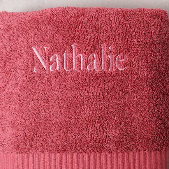 Collection serviettes de bain unies &agrave; personnaliser - gamme premium 640g/m&sup2; (grenat)