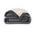 Couverture bicolore pure laine 600 g/m² (gris foncé)