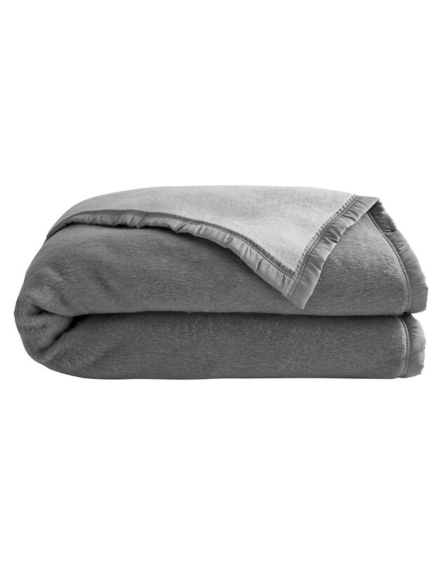 Tweekleurig deken (grijs)