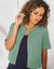 Vest met knoopsluiting en korte mouwen (lichtgroen)
