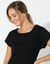 T-shirt met korte mouwen (zwart)