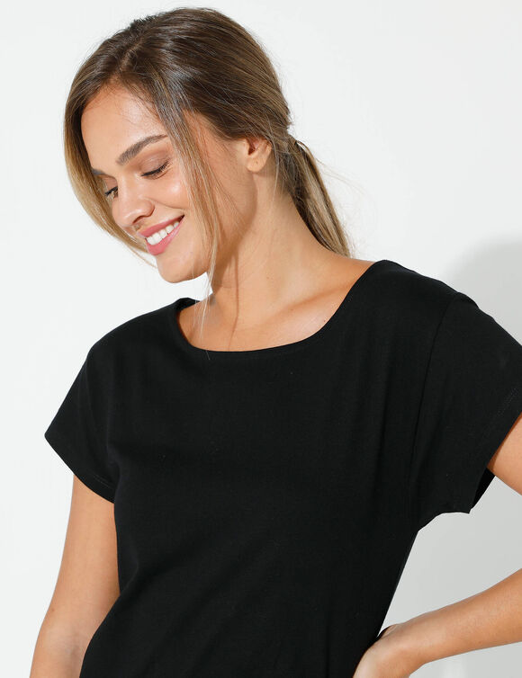 Tee-shirt manches courtes (noir)