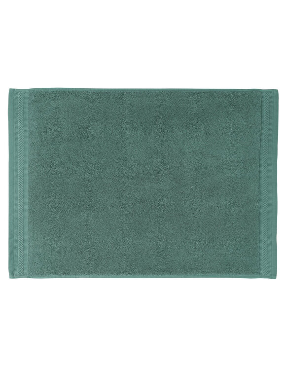 Tapis de bain &eacute;ponge liteau chevron (eucalyptus)