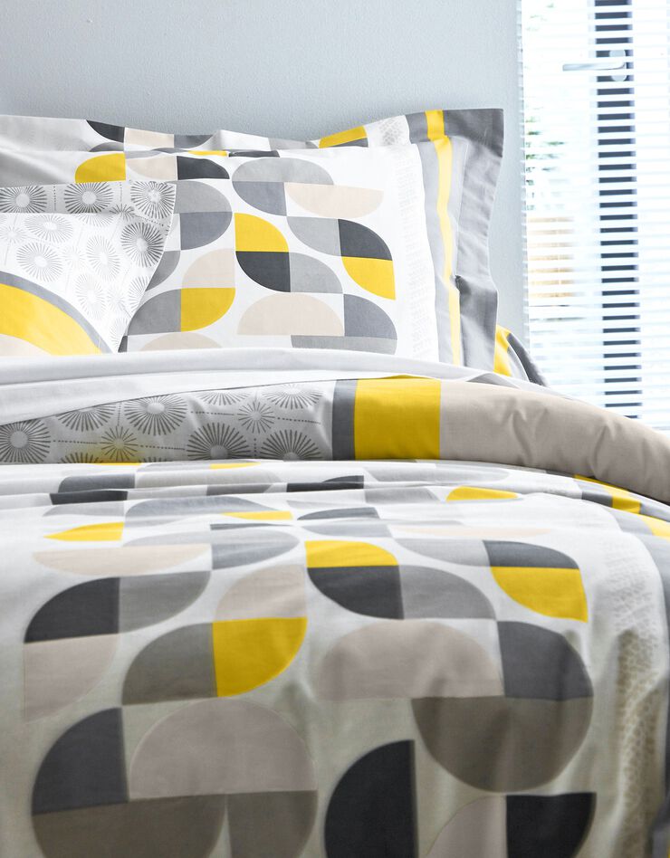 Linge de lit Delirium - coton, gris / jaune Linge de lit Delirium - coton, gris / jaune, hi-res image number 2