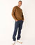 Sweater in molton met ronde hals (koper)