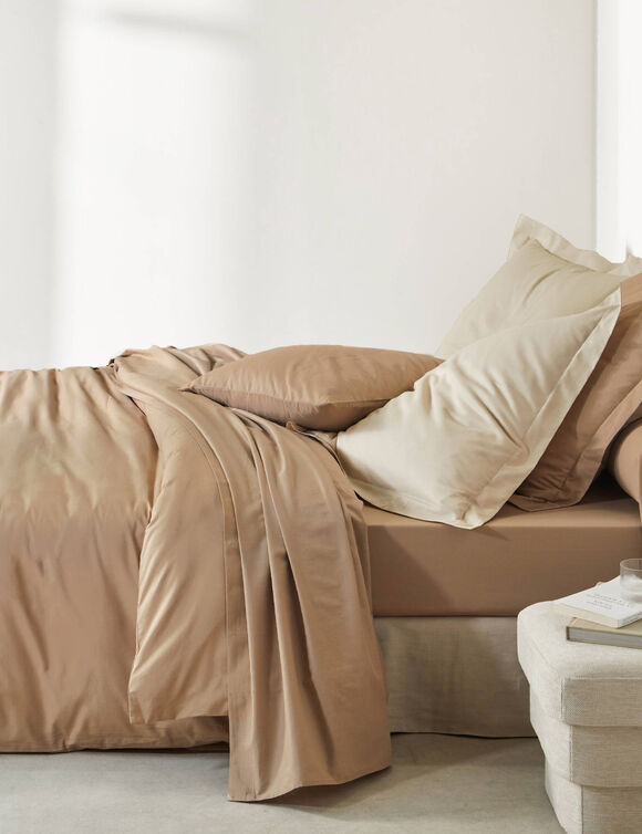 Linge de lit uni - polyester-coton 57 fils/cm&sup2; (gr&egrave;ge)