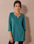 Tunique col fantaisie (vert foncé)