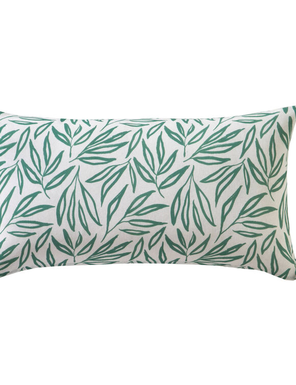 Housse de coussin imprimée feuilles Madère - lot de 2 (vert)