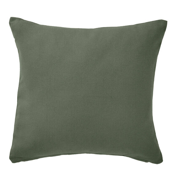 Effen kussenhoes van bachette - set van 2 (groen)