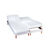 Protège-matelas tête et pieds relevables molleton imperméable irrétrécissable (blanc)