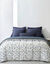Microvezel-dekbed met Confettis-print, 200 g/m&sup2; (groenblauw)