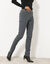 Jegging in denim met elastische taille, grote lengte (donkergrijs)