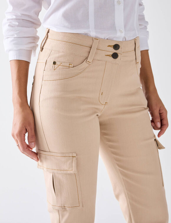 Jean droit cargo (sable)