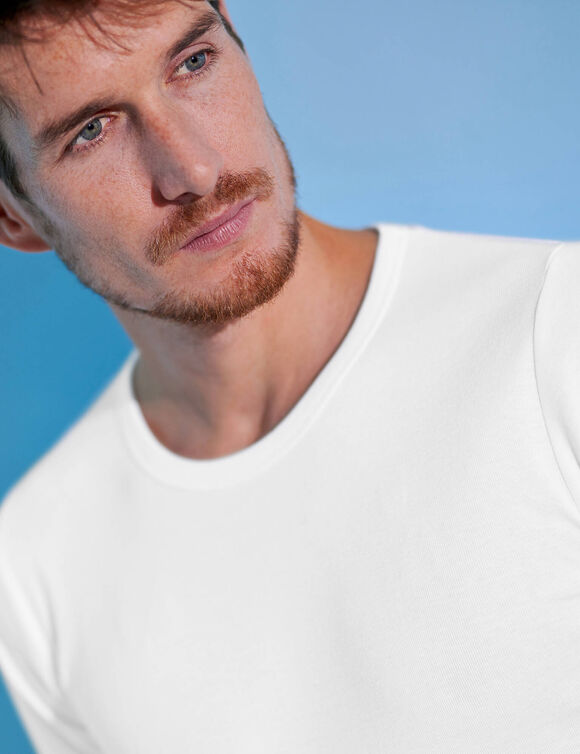 T-shirt sous-vêtement homme col rond - lot de 3 (blanc)
