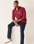 Sweater in molton met truckerskraag (DONKERROZE)