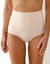 Gaine affinante maille satinée et tulle jacquard - maintien intense (huidkleur)