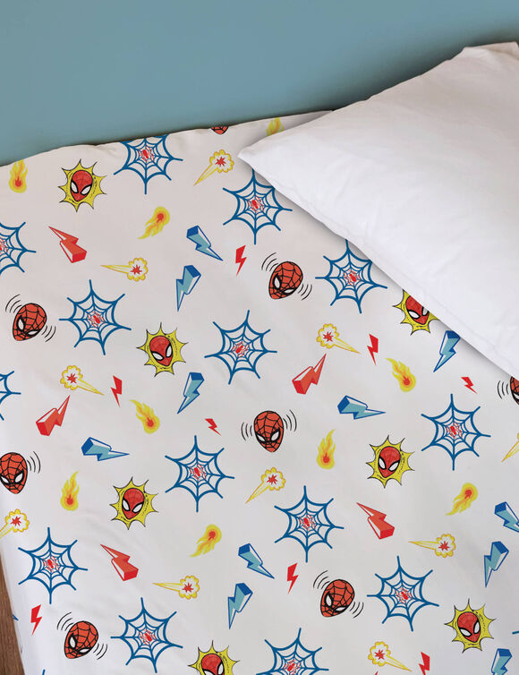 Bedlinnenset Spiderman super hero - katoen (blauw)