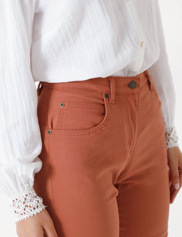 Pantalon sculptant, 5 poches (caramel)