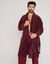 Fleece-kamerjas met pluche-achtige textuur en chevron-print bedrukt met visgraatprint (bordeaux)