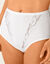Slip met afslankende pasjes in kant - set van 4 (wit)