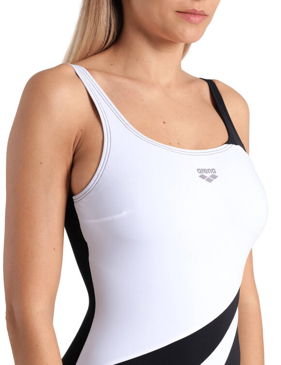 Maillot de bain 1 pièce Liliana Shapewear (noir / blanc)